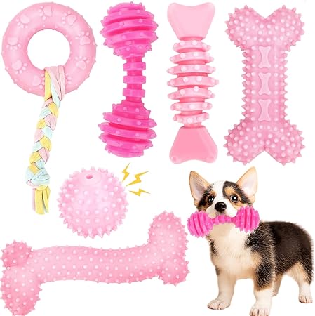 6 Pack Dog Chew Toys for Puppy